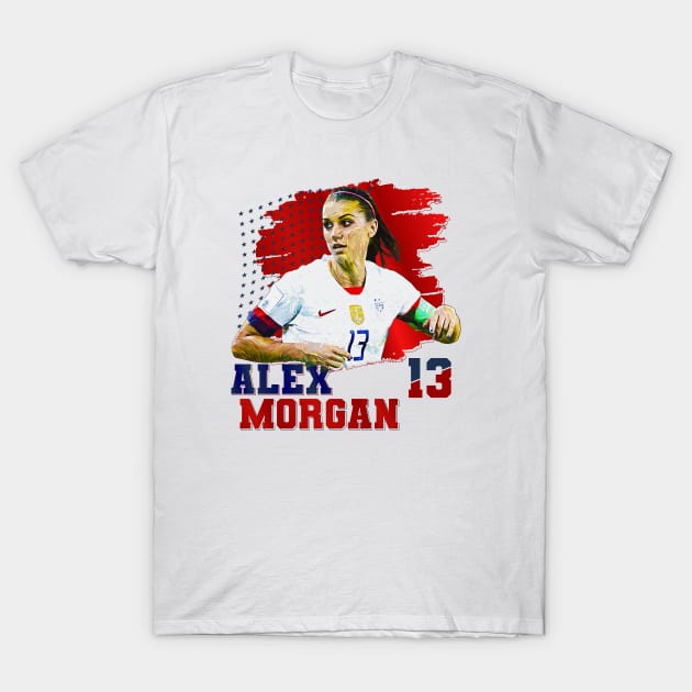 Alex Morgan || 13 T-Shirt by Aloenalone